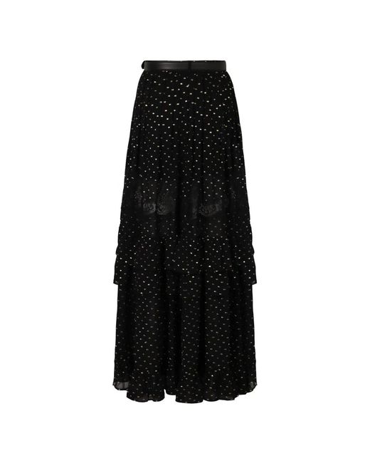 Self-Portrait Black Maxi Skirts