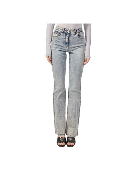 Boot-Cut Jeans Patrizia Pepe en coloris Gray