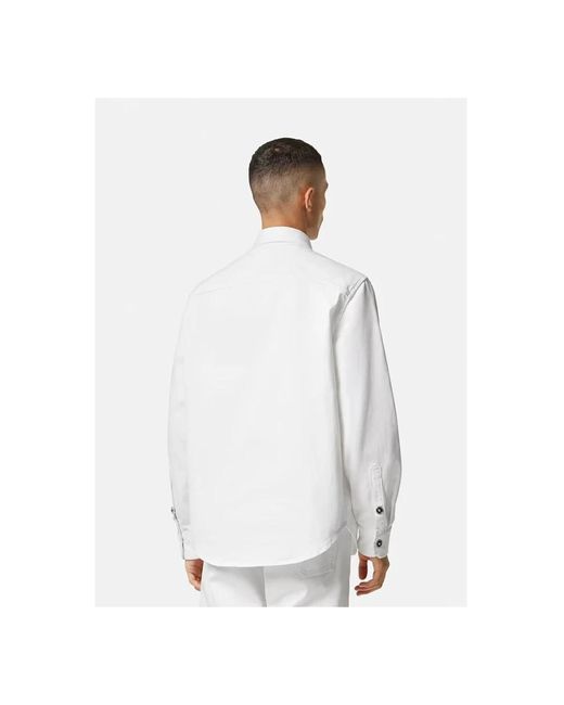 Versace White Denim Jackets for men