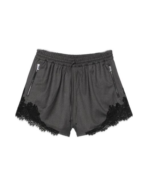Pinko Gray Short Shorts