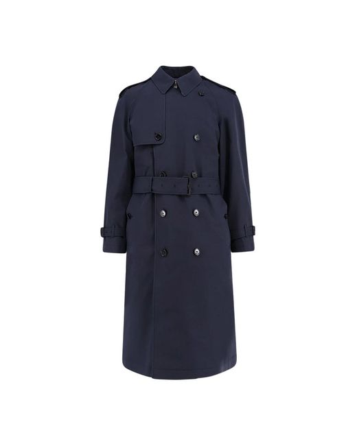 Burberry Blue Trench Coats for men