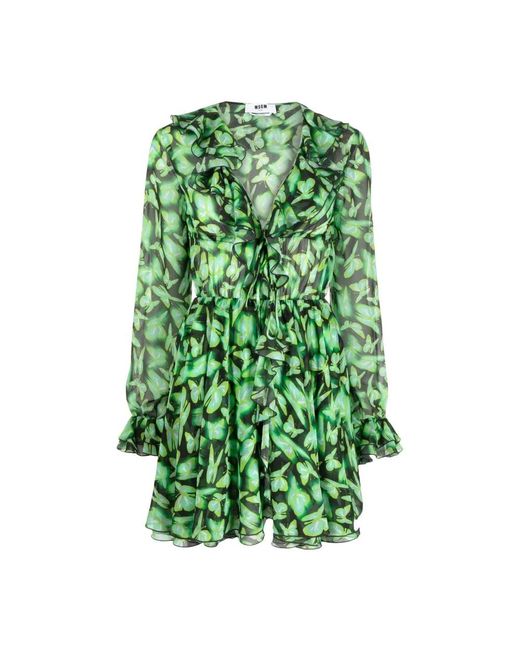 Short Dresses MSGM en coloris Green