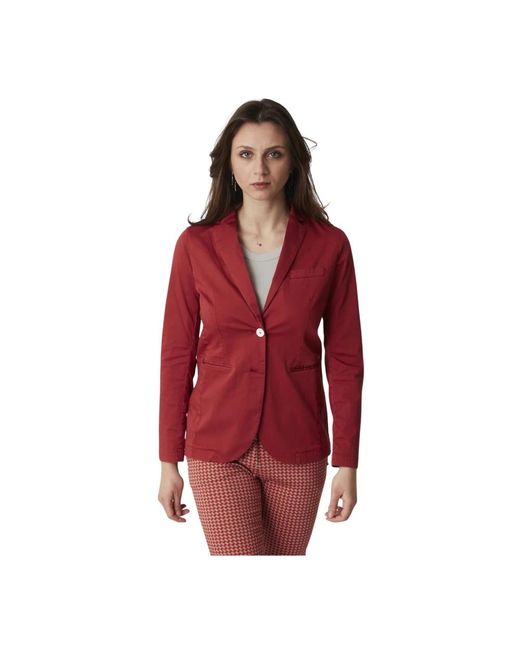 Mason's Jassen ,Rood ,Damesjas Blouson Stijl in het Red