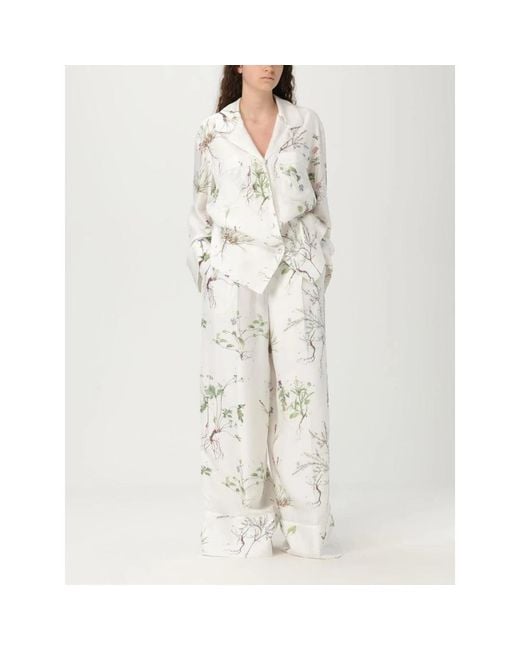 Erdem Multicolor Wide Trousers