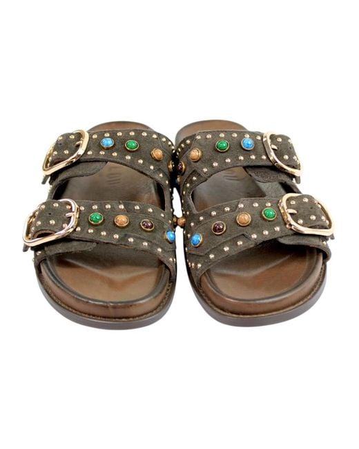 Bibi Lou Brown Sliders