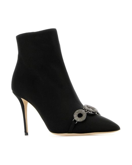 Manolo Blahnik Black Heeled Boots