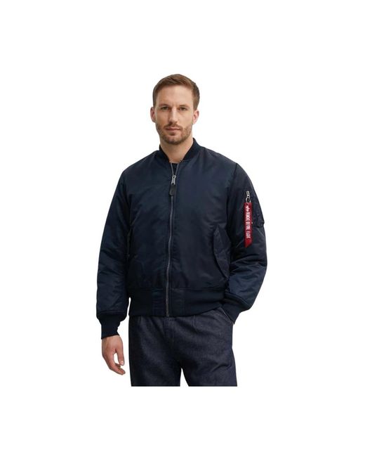 Alpha Industries Bomber Jassen in het Blue voor heren
