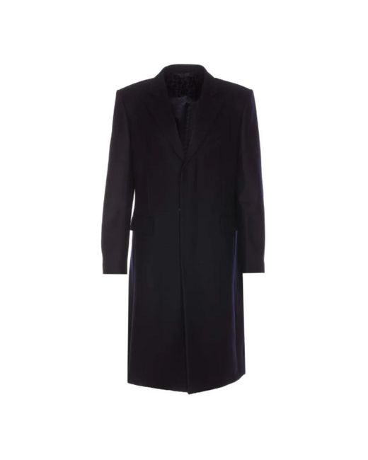 Givenchy Black Single-Breasted Coats for men