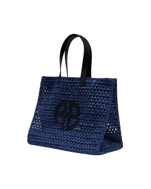 Anine Bing Blue Tote Bags