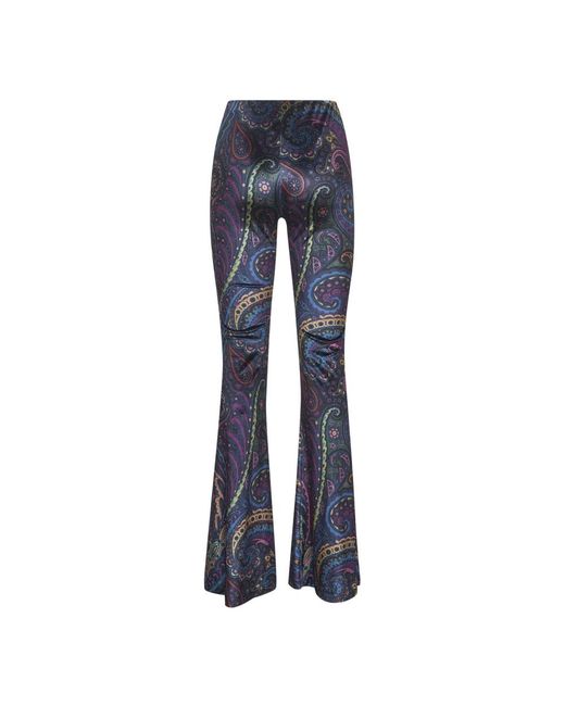 Etro Blue Wide Trousers