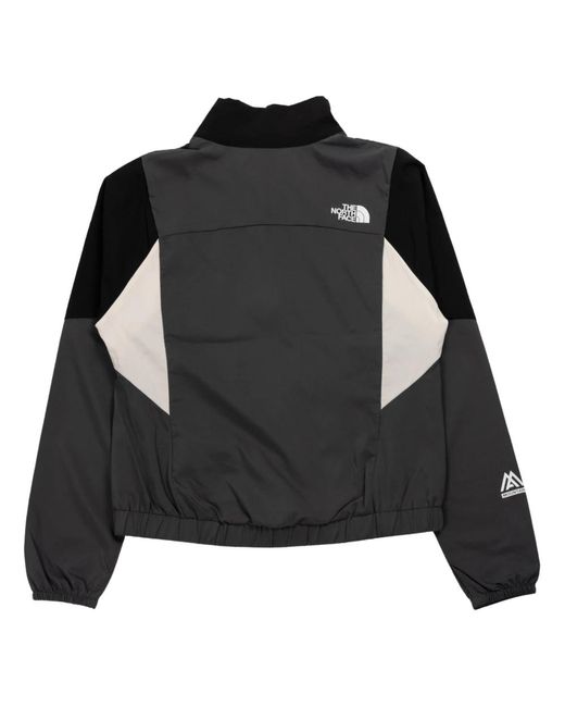 The North Face Black Windbreaker jacke in anthrazit