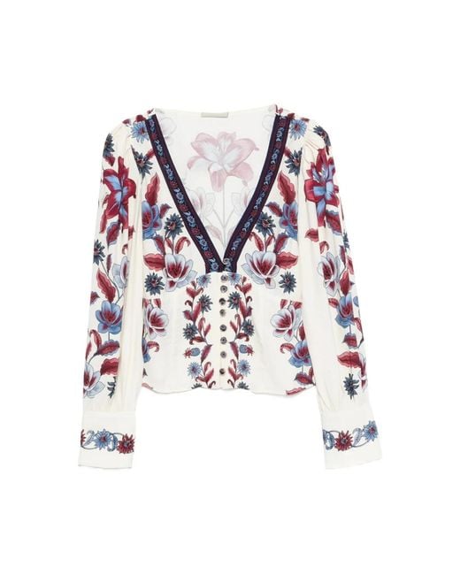 Farm Rio Blouses in het Blue