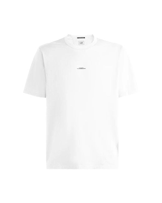 C P Company White T-Shirts for men