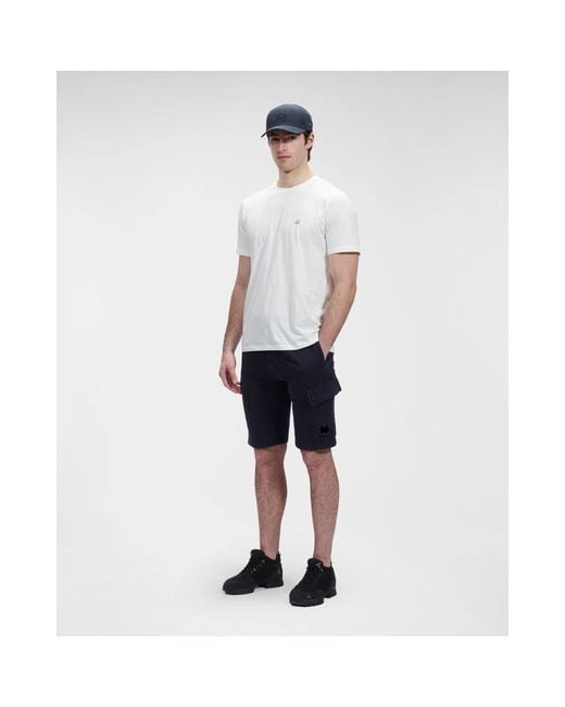 C P Company Blue Casual Shorts for men