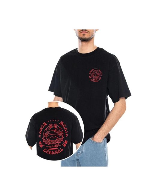 T-Shirts Edwin de hombre de color Black