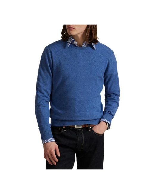 Polo Ralph Lauren Blue Round-Neck Knitwear for men