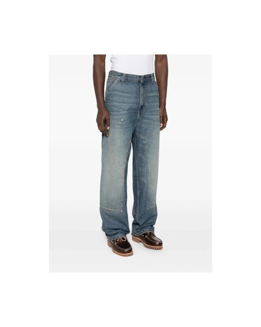 Carhartt Blue Loose-Fit Jeans for men