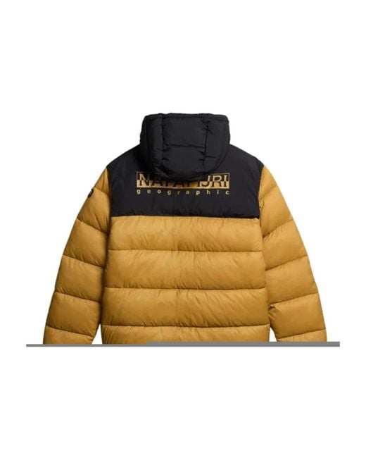 Napapijri Yellow Winter Jackets for men