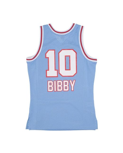Mitchell & Ness Fitness ,Blauw ,Polyester Nba Hwc Jersey 2004 Mike Bibby in het Blue voor heren