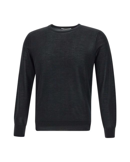 Kangra Black Cashmere Knitwear for men