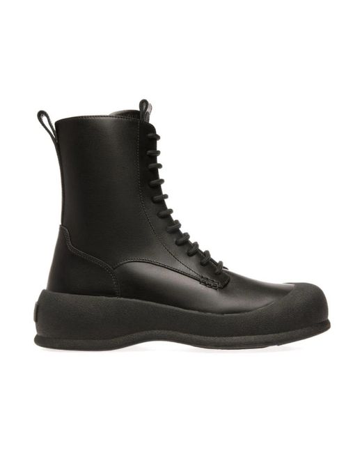 Bally Black Lace-Up Boots