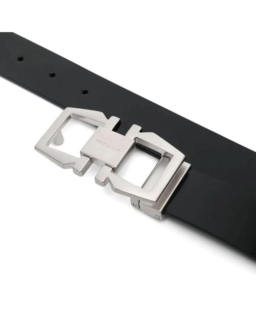 Ferragamo Stylischer Ledergürtel Für Männer in Black für Herren