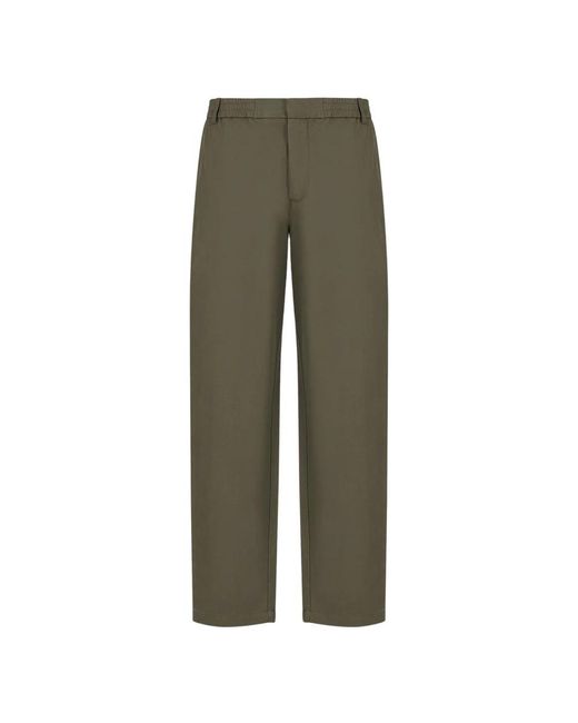Armani Exchange Green Straight Trousers for men
