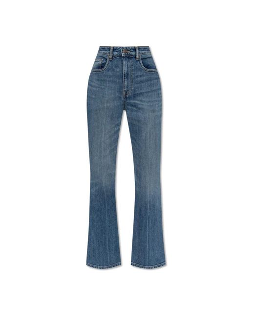 Tory Burch Blue Boot-Cut Jeans