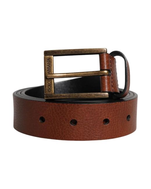 Belts di Dolce & Gabbana in Brown da Uomo