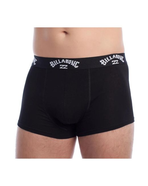 Billabong Ondergoed ,Zwart ,Katoen Moderne Comfort Boxer Pakket in het Blue voor heren