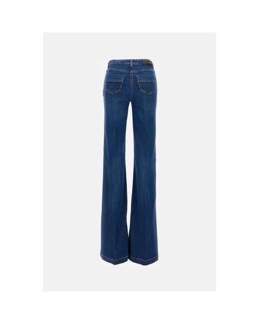 Elisabetta Franchi Blue Flared Jeans