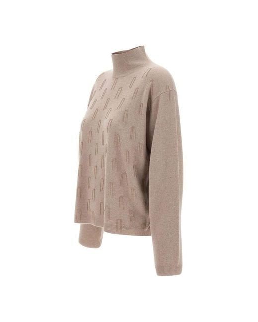 Fabiana Filippi Brown Turtlenecks