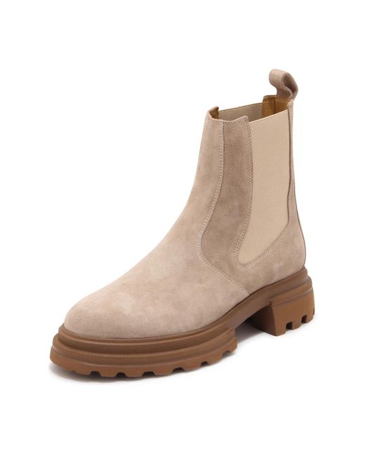 Hogan Brown Chelsea Boots