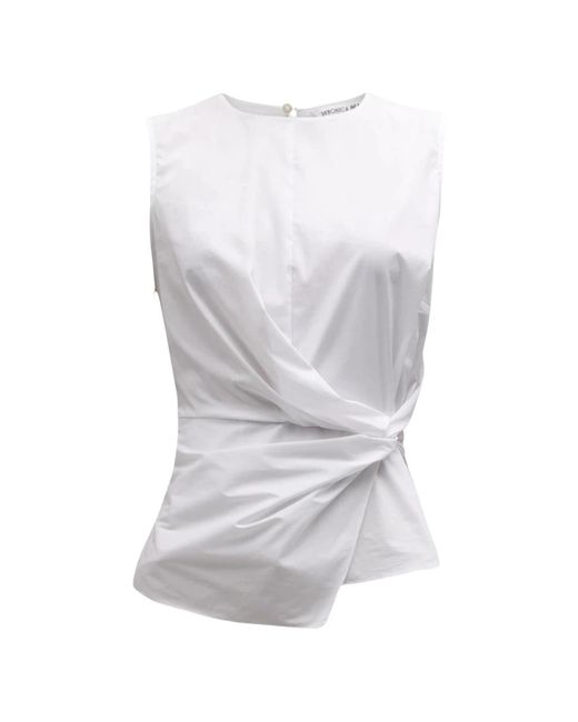 Tops > sleeveless tops Veronica Beard en coloris White