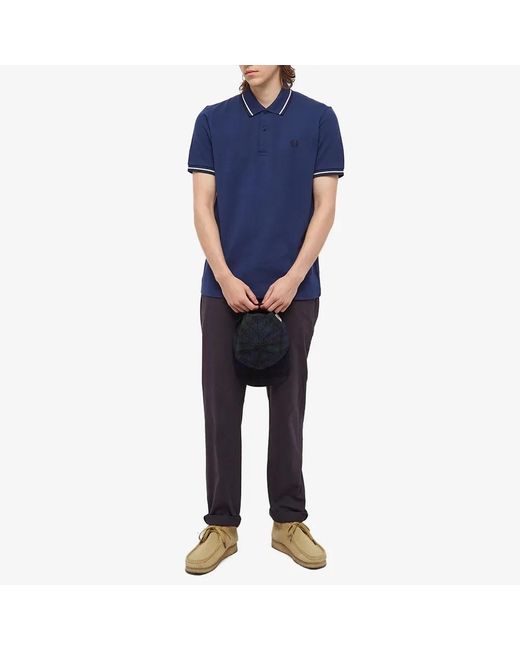 Fred Perry Blue Polo Shirts for men