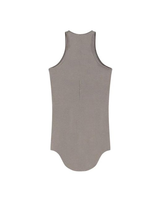 Rick Owens Gray Sleeveless Tops