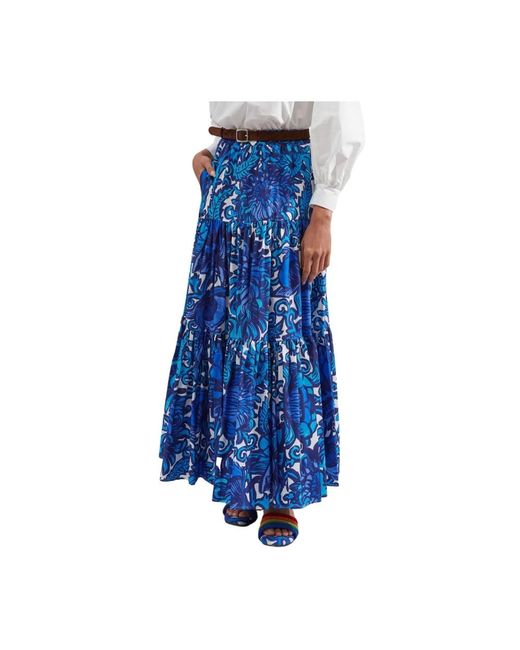 Maxi Skirts di LaDoubleJ in Blue