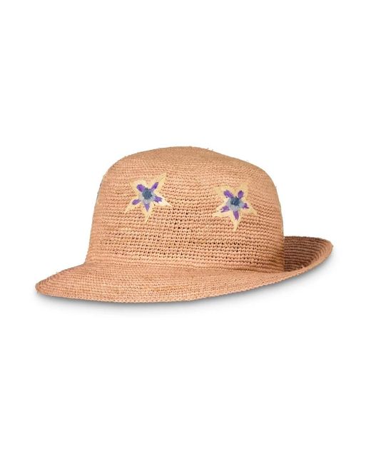 Sombrero de verano de paja trenzada PS by Paul Smith de color Brown