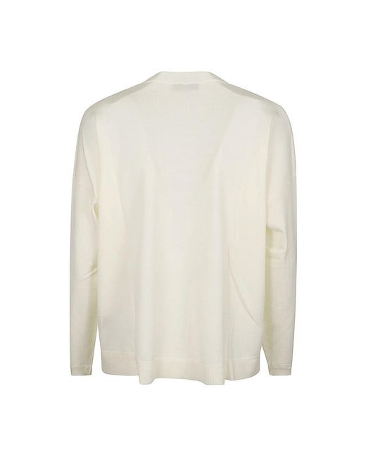 Round-Neck Knitwear di GOES BOTANICAL in White