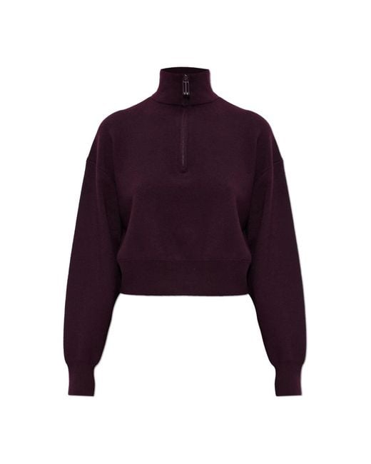 Victoria Beckham Purple Turtlenecks