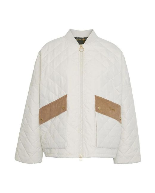 Barbour White Bomber Jackets