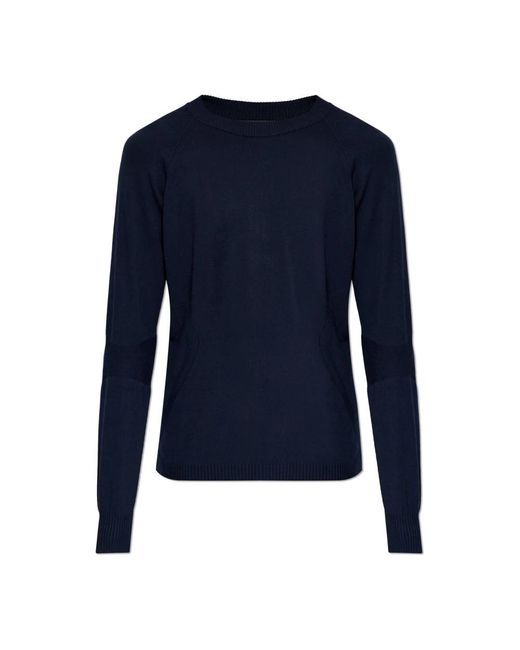 Moncler Blue Round-Neck Knitwear for men