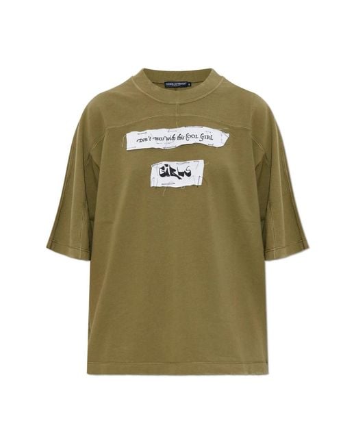 Dolce & Gabbana T-Shirts in het Green