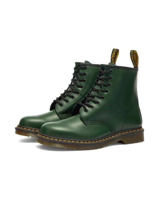 Botas Originales 1460 En Verde Smooth, Mujer, Talla Dr. Martens de hombre de color Green
