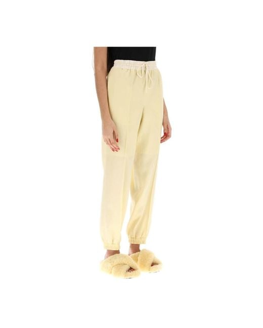 Jil Sander Yellow Sweatpants