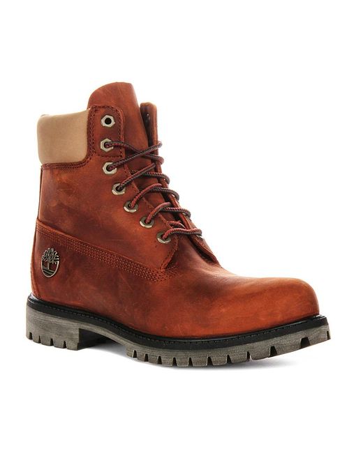 Timberland Brown Lace-Up Boots for men