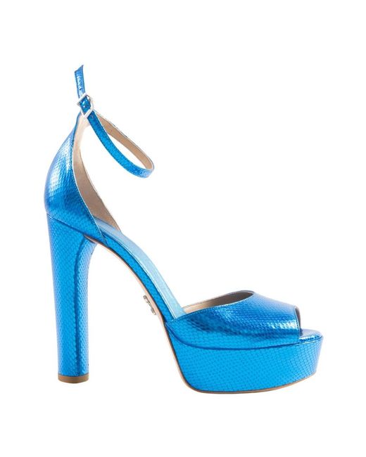 Sergio Levantesi Blue High Heel Sandals