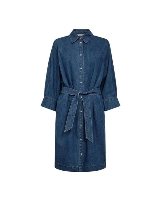 Shirt Dresses co'couture de color Blue