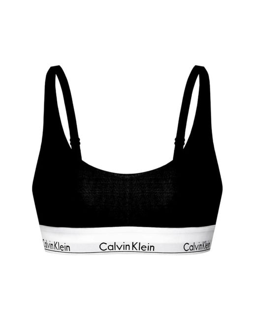 Calvin Klein Gray Verstellbarer träger-logo-bralette,stilvolle ärmellose tops für frauen