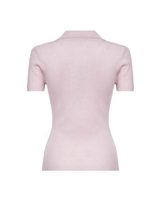 Max Mara Pink V-Neck Knitwear